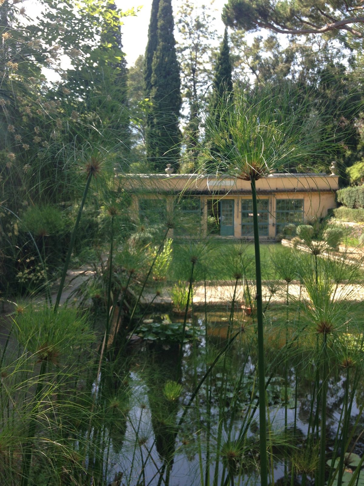 Across the pools at Serre de la Mdone Across the pools at Serre de la Mdone