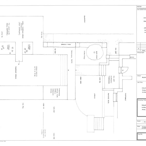 Landscape garden plan drawing
