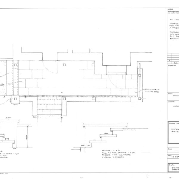 Landscape garden plan drawing
