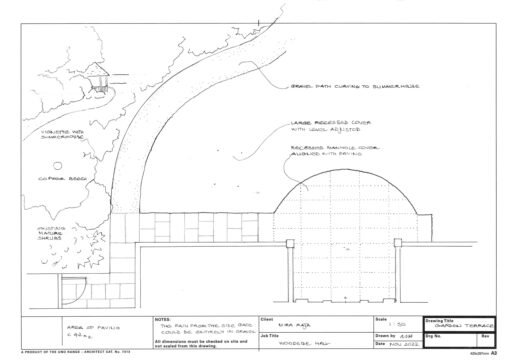 Landscape garden plan drawing