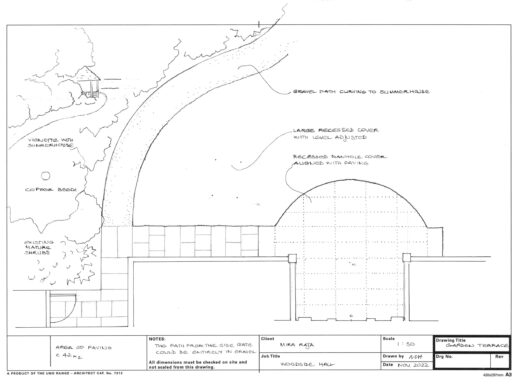 Landscape garden plan drawing