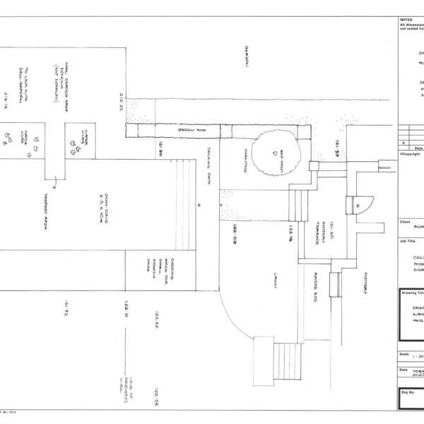 Landscape garden plan drawing