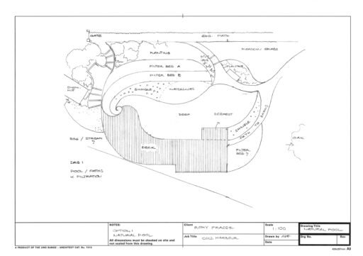Landscape garden plan drawing
