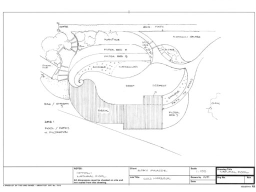 Landscape garden plan drawing