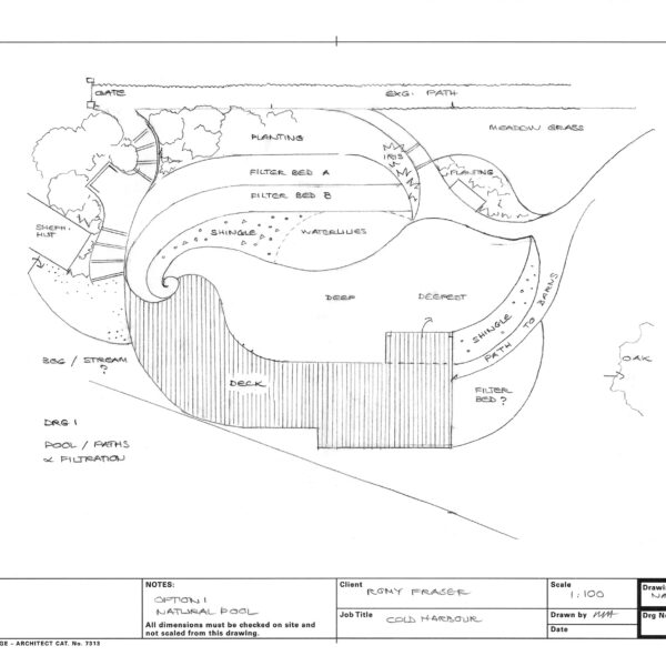 Landscape garden plan drawing